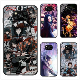 Dành Cho Xiaomi Poco X3 NFC / Poco X3 pro Poco F2 pro Anime Demon Slayer: Kimetsu No Yaiba Kính Cường Lực Bảo Vệ Vỏ Điện Thoại Cứng Ốp Lưng Tùy Chỉnh
