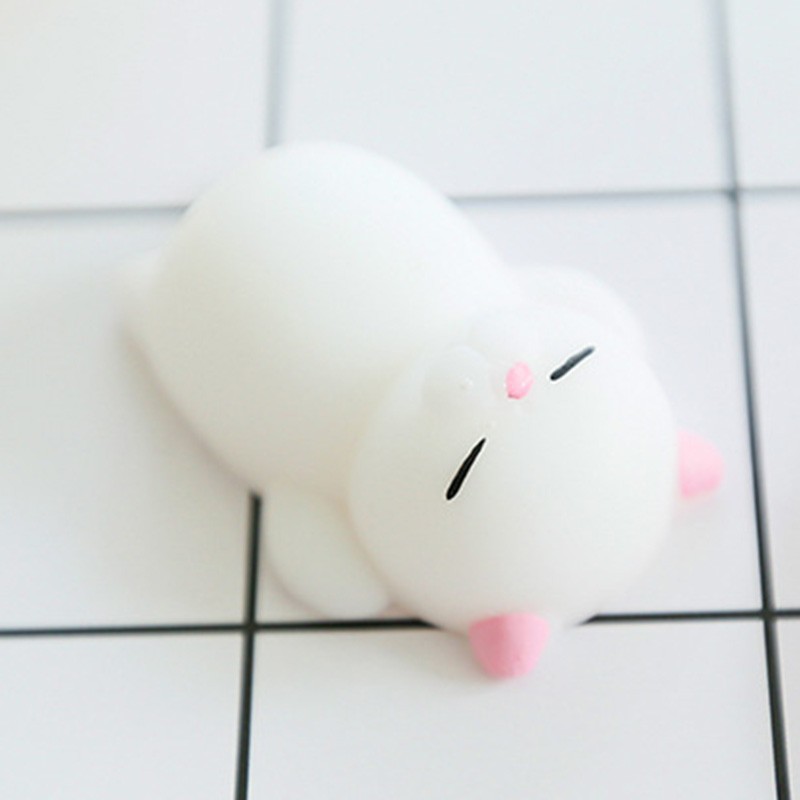 Mochi Cute Animals Lazy Sleeping Cat Squishy Toys Phone Straps DIY toy squishy