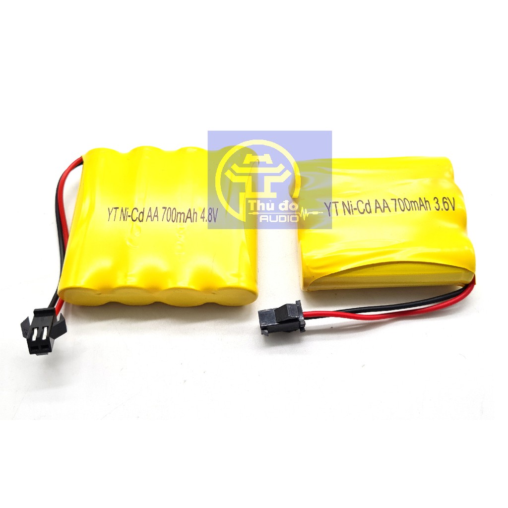 Pin sạc Ni-Cd 4.8v và 3.6v dung lượng 700mah dùng cho xe điều khiển cổng nối SM có bán kèm cáp sạc chân USB