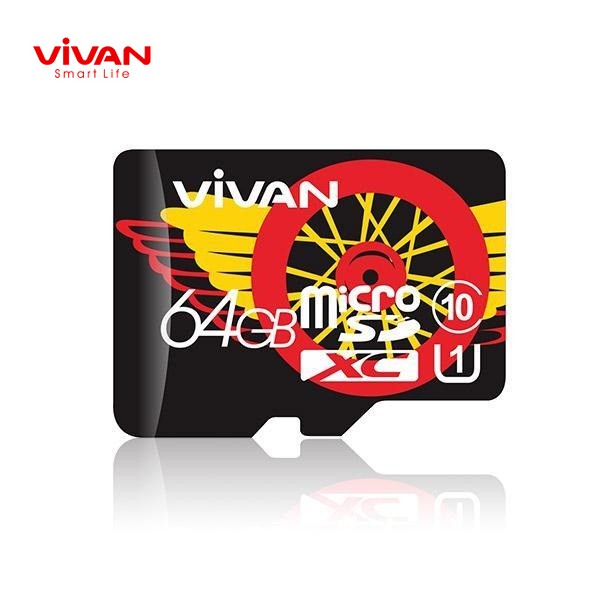 Thẻ Nhớ Micro Sd Vivan V64U10 64gb Class 10 Tf 10mb / S 2