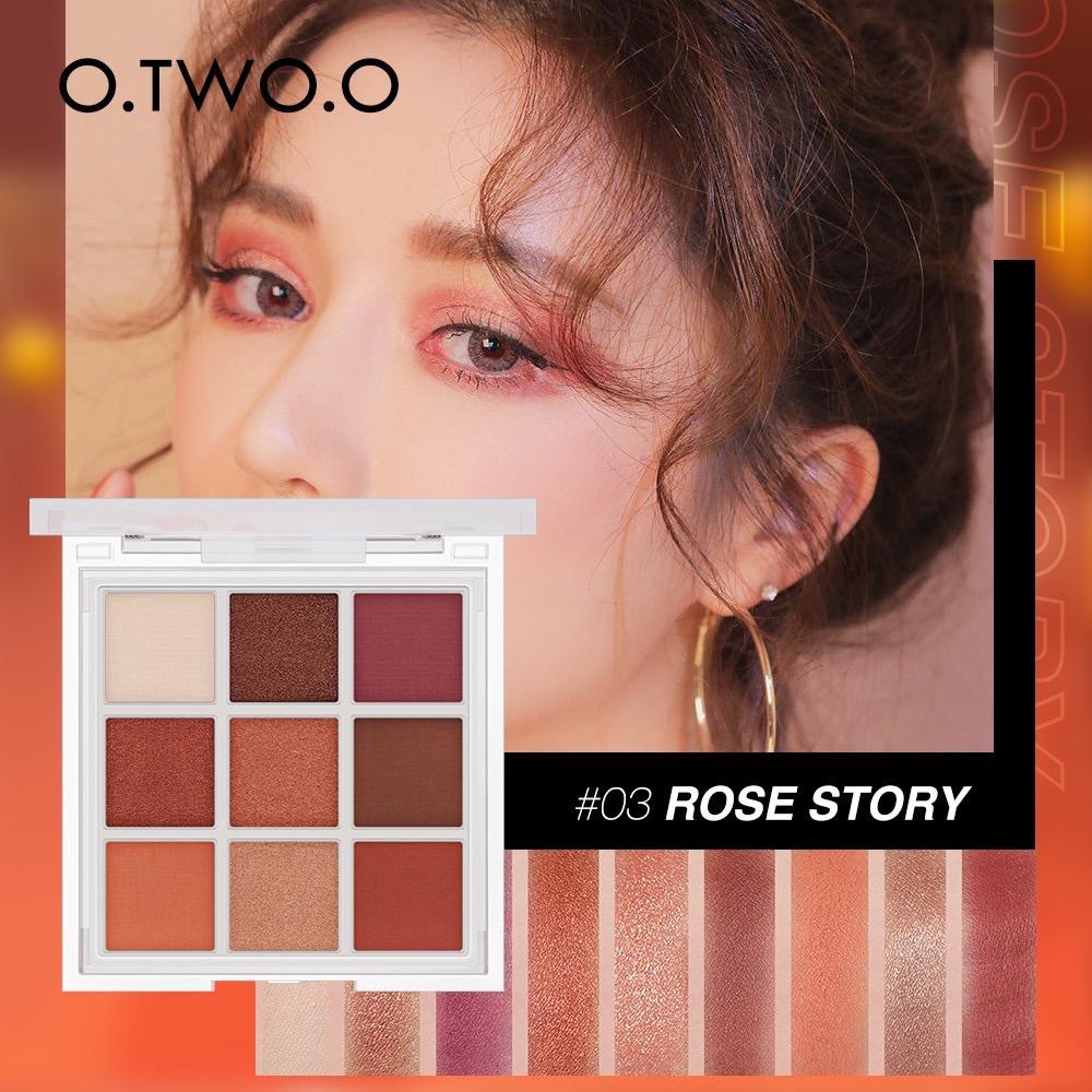 (hàng Mới Về) Bảng Phấn Mắt O.two.o 9 Màu Sắc Hiệu Ứng Lì / Ánh Nhũ Thời Trang Mờ / Matte | BigBuy360 - bigbuy360.vn