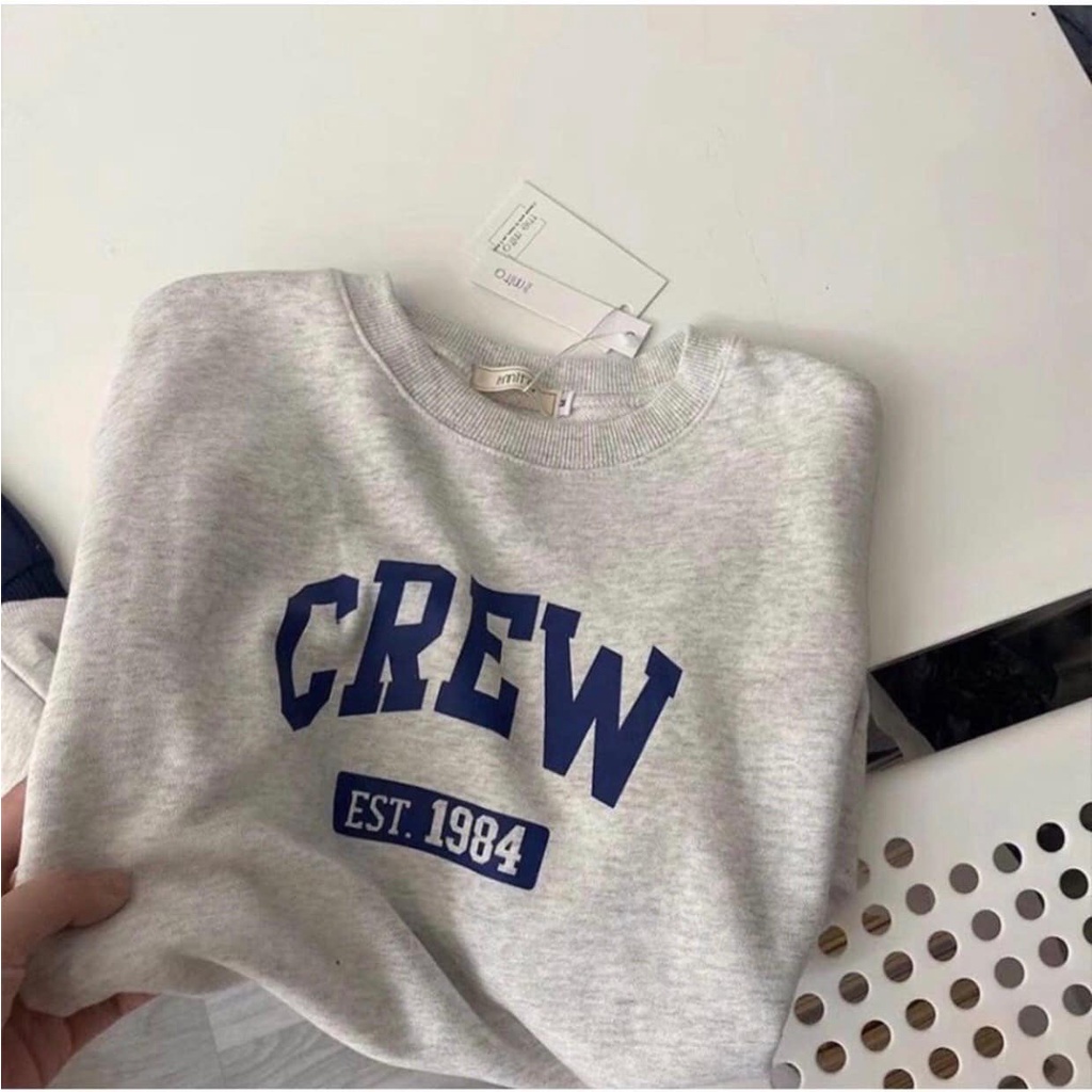 [Có Video + Ảnh Thật] Áo Sweater Nữ Crew Basic Nỉ Bông Dày Ấm Cực Dễ Phối Đồ - Chuu House - CH0135