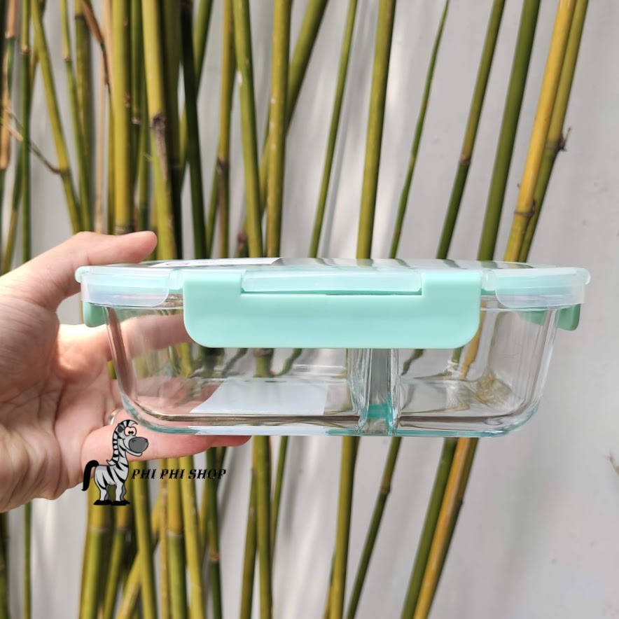 Hộp thủy tinh 2 ngăn Lock&amp;Lock Glass Food Container