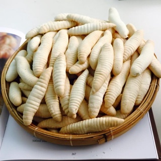 Bánh con sùng trắng - túi 100g dùng thử - Bánh con đuông / con sâu hahanshop1519