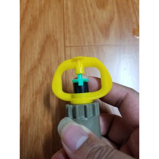 Bộ 10 béc tưới phun mưa thân xoay 360 độ màu vàng -xanh