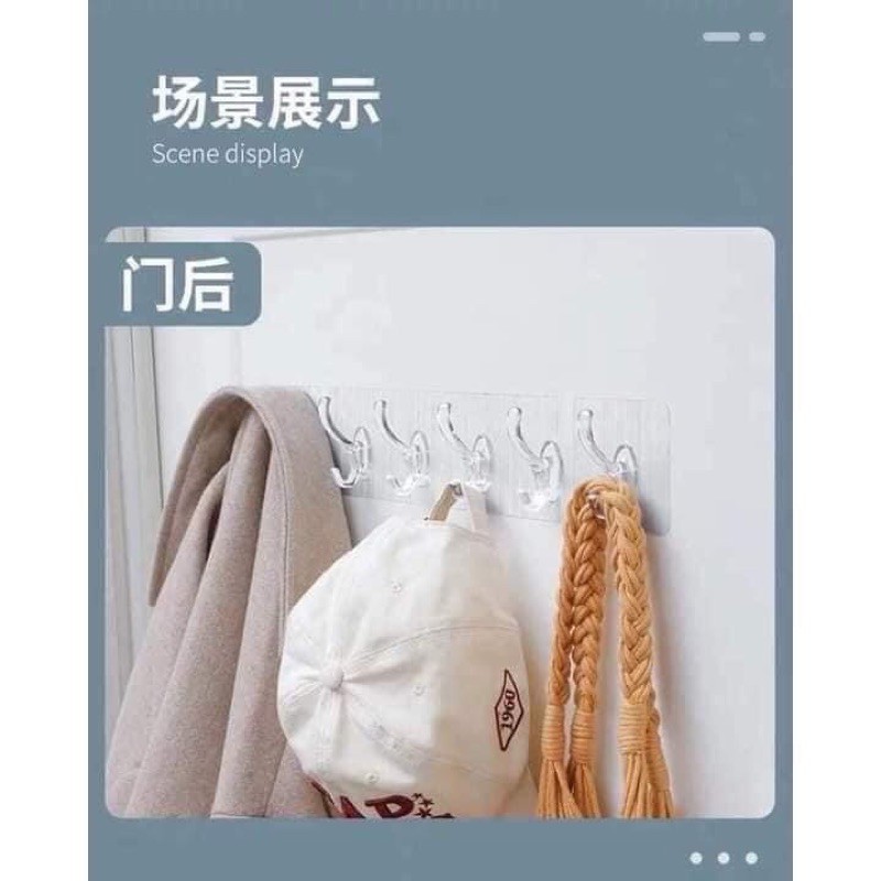 MÓC TREO NGUYÊN BẢN 6 MÓC SIÊU DÍNH CHẮC    𝐇𝐀̀𝐍𝐆 𝐂𝐎́ 𝐒𝐀̆̃𝐍