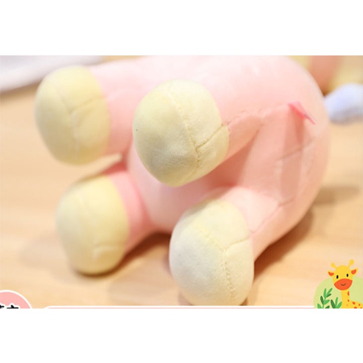Đồ Chơi Gấu Bông - Thú Nhồi Bông Ngộ Nghĩnh Cao Cấp Hươu Cao Cổ Ba Ngấn 35cm