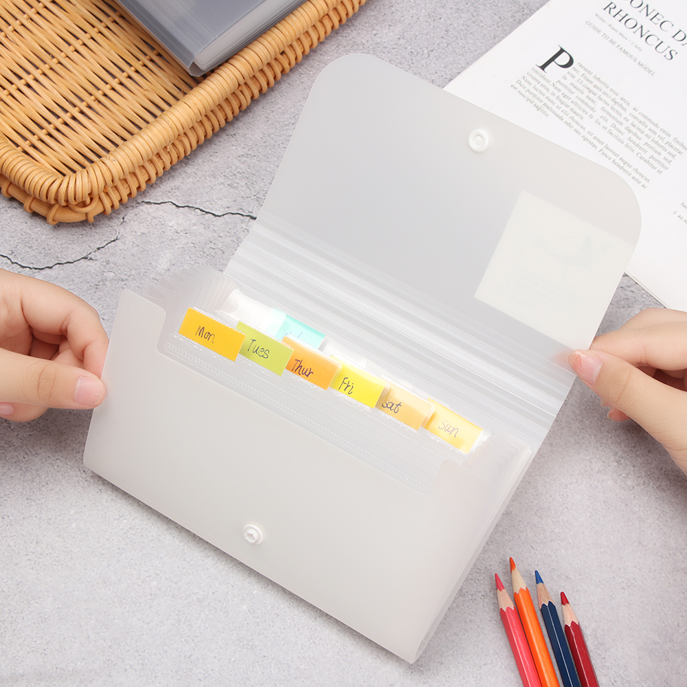 Túi Đựng Tài Liệu Khổ A6 12 Ngăn Tiện Lợi