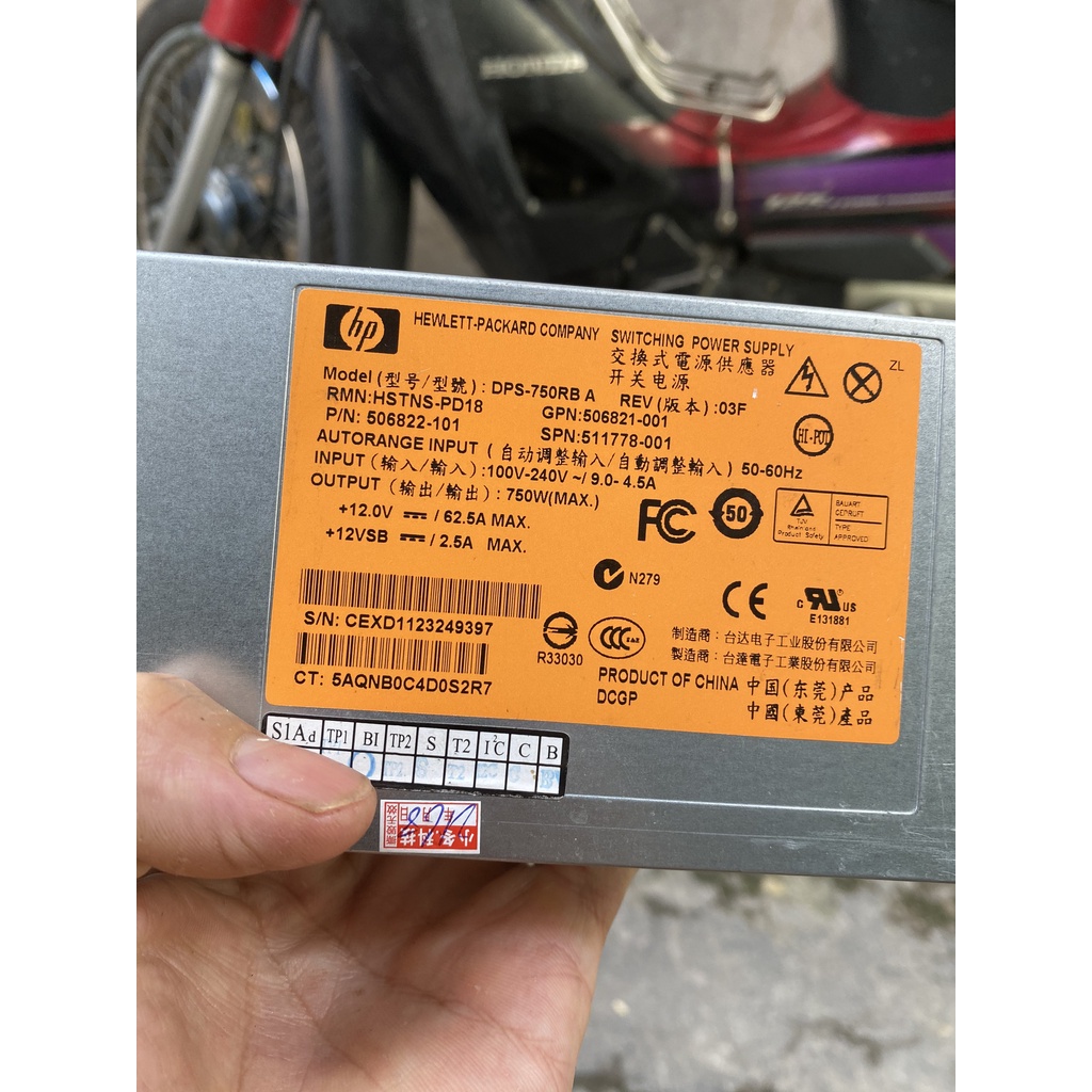 Bộ nguồn server Hp 750W chưa mod chân hàng cao cấp