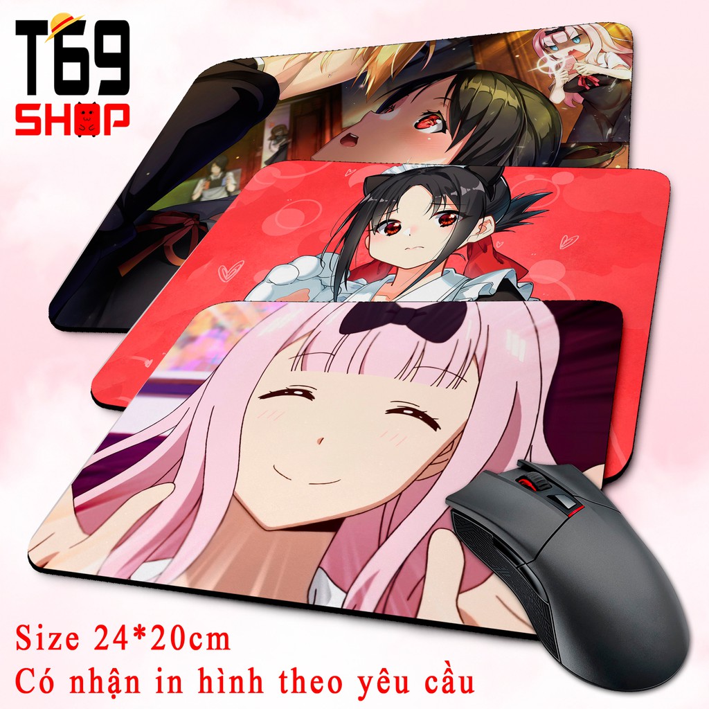 [Có Nhiều Mẫu] Lót chuột anime Kaguya-sama: Love Is War - Size 24x20cm