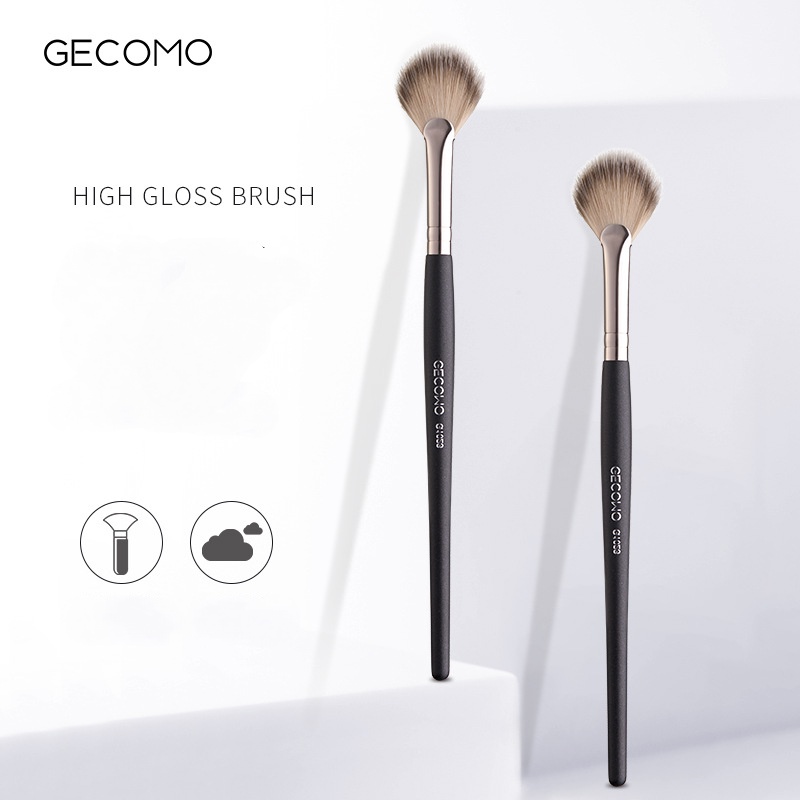 Cọ trang điểm phấn bắt sáng má hồng GECOMO lông mềm không ăn phấn dụng cụ làm đẹp