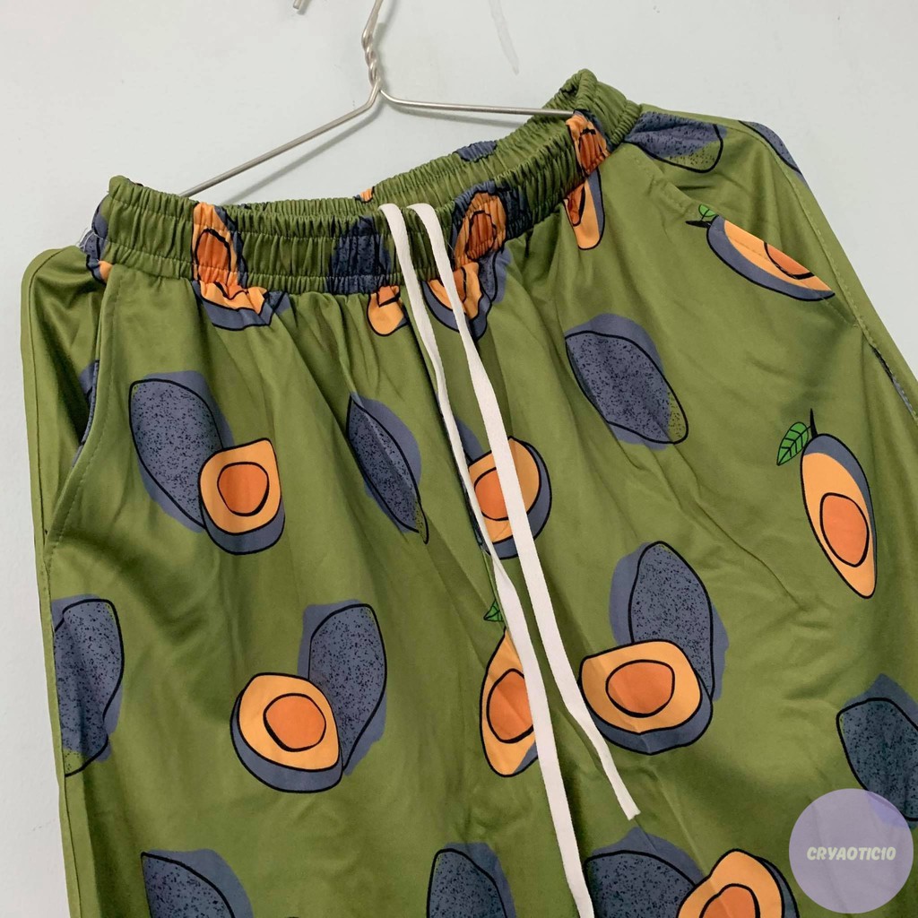 [Kèm hình thật} Quần dài caroon trái bơ Avocado Cartoon Pant unisex