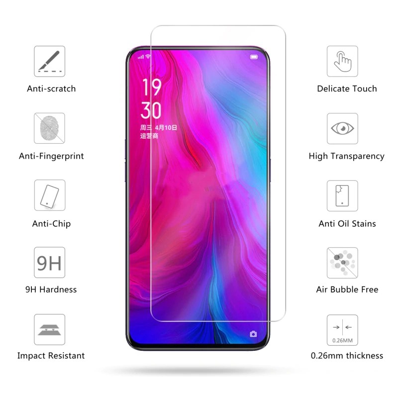 Miếng Dán Kính Cường Lực Cho Oppo Reno - 6.4 inch (Trong Suốt)