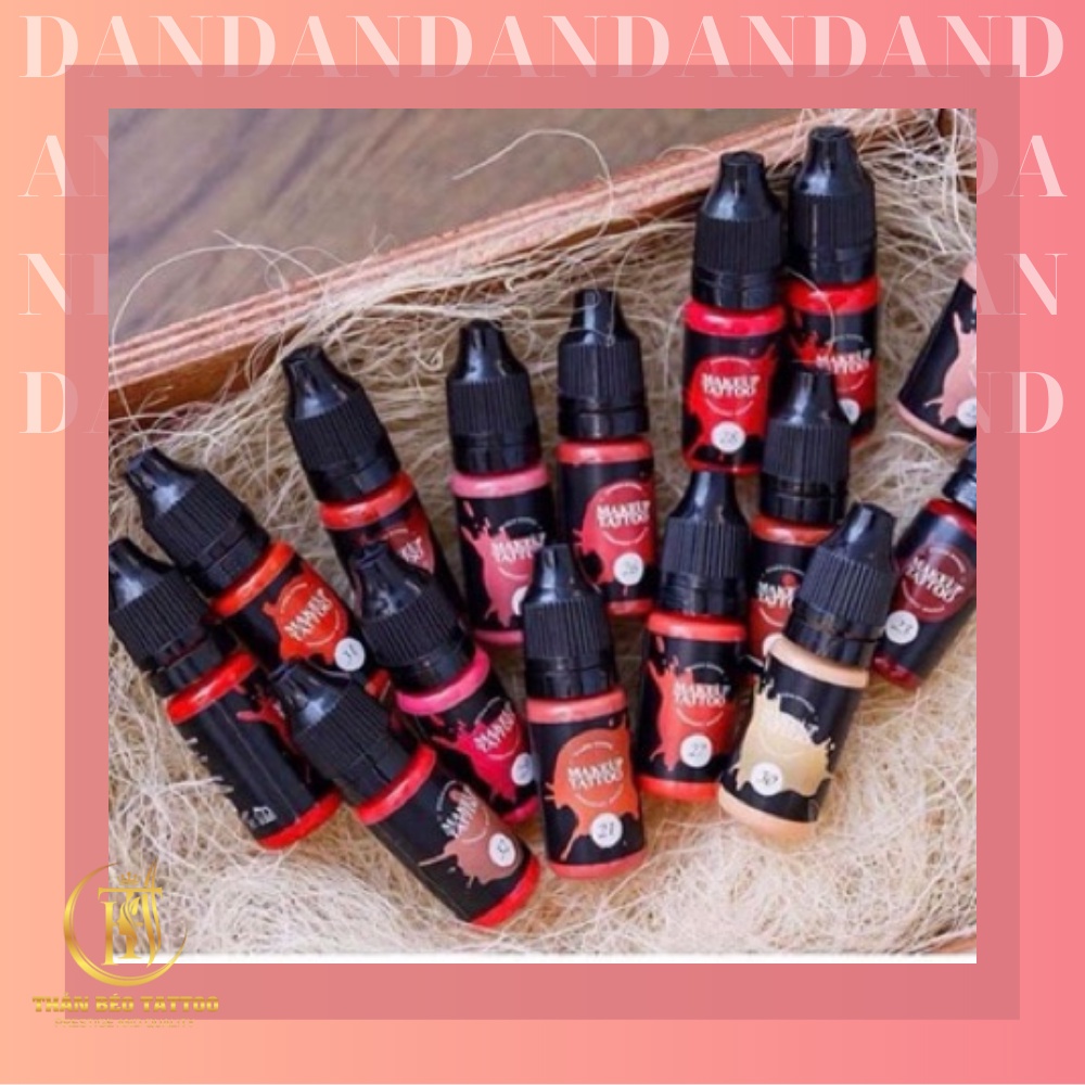 [Chính hãng] mực makeup đủ màu, mực hữu cơ bám nhanh, màu lên đẹp chuyên dùng trong phun xăm thẩm mỹ