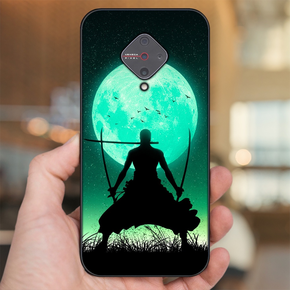 Ốp lưng Vivo S1 Pro viền đen in hình Zoro One Piece