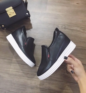 Giày lười độn đế 5cm