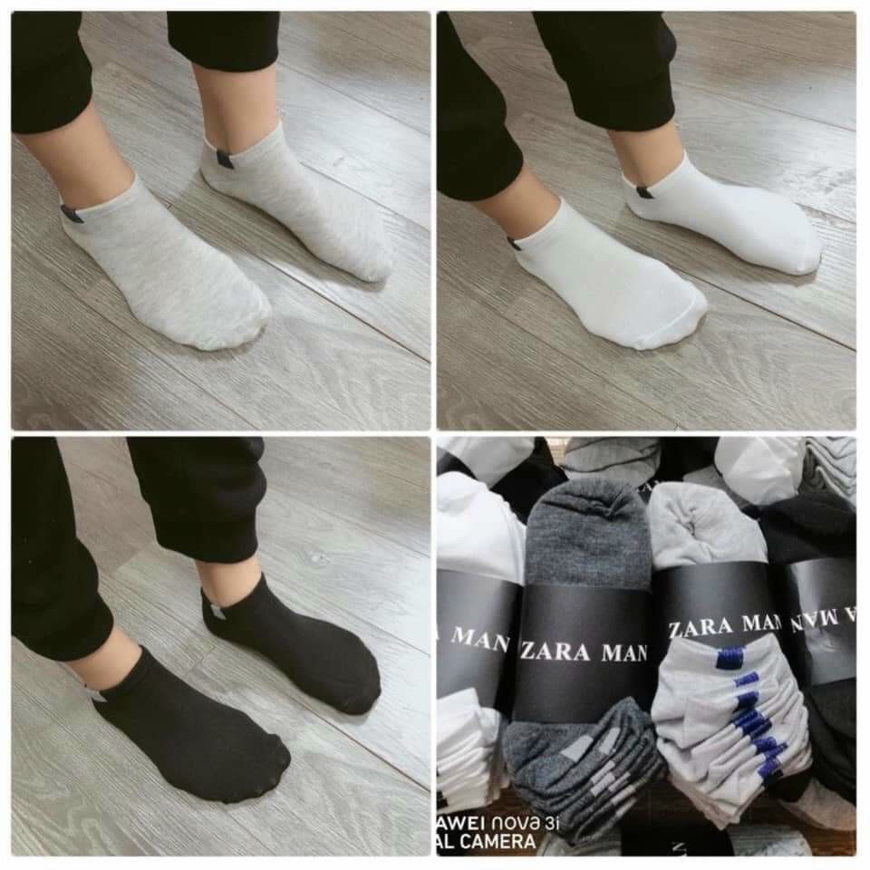 Tất nam 1 đôi Zara Men cổ ngắn akyo T03