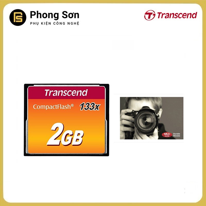 ✳Thẻ nhớ Transcend CF 2GB (133x Speed) Hàng nhập khẩu