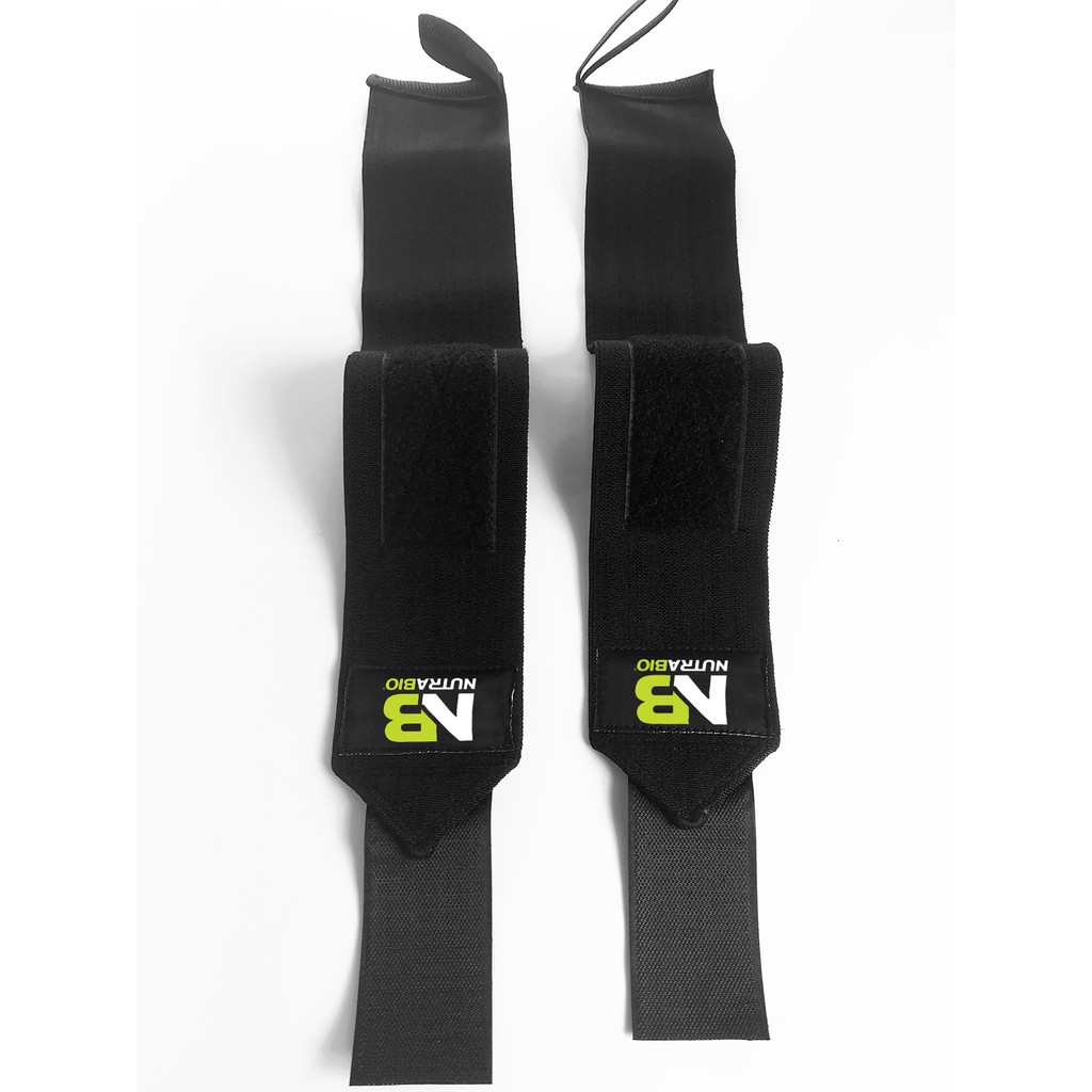 [ Giá Rẻ ] Quấn Cổ Tay Tập Gym Wrist Wraps Hỗ Trợ Tập Ngực, Vai - Chính Hãng NutraBio