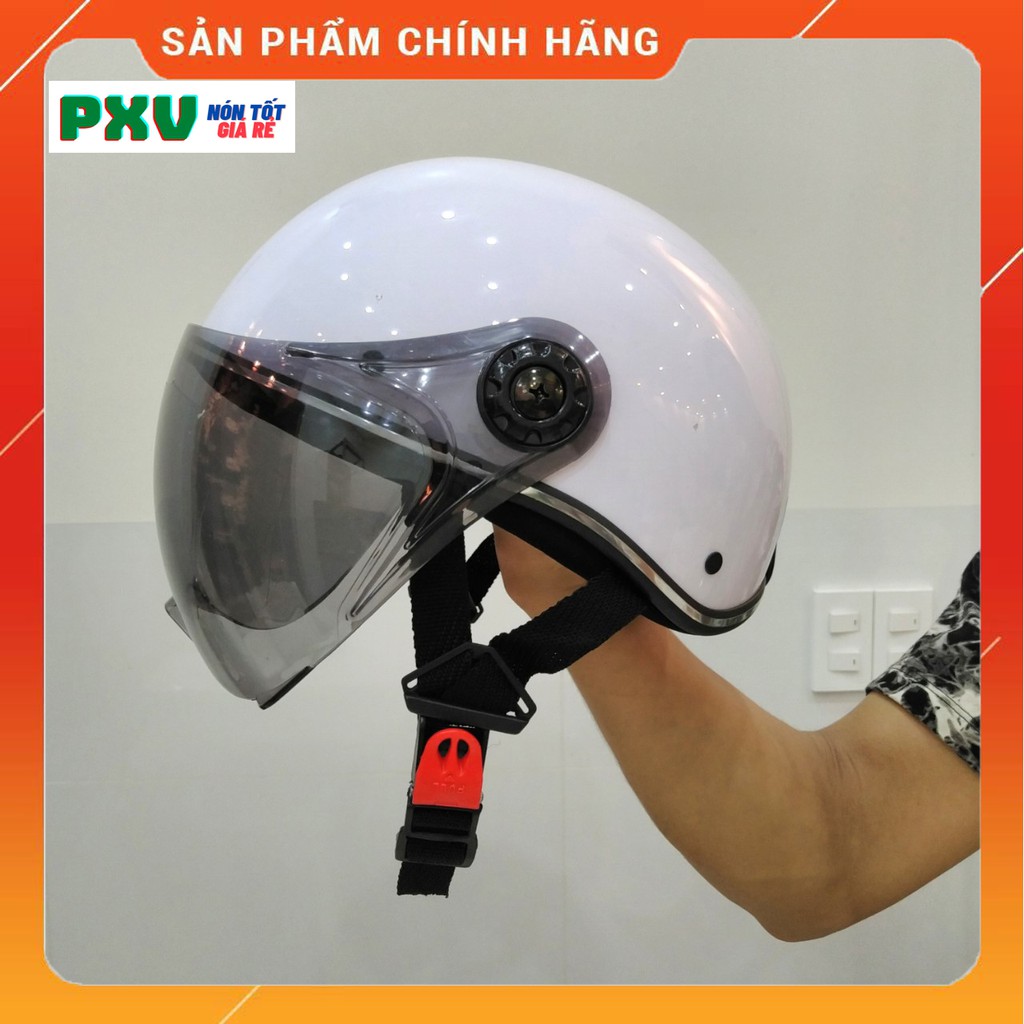 Mũ Bảo Hiểm Có Kính UV Chống Chói, Chống Lóa - Nón Bảo Hiểm Nửa Đầu