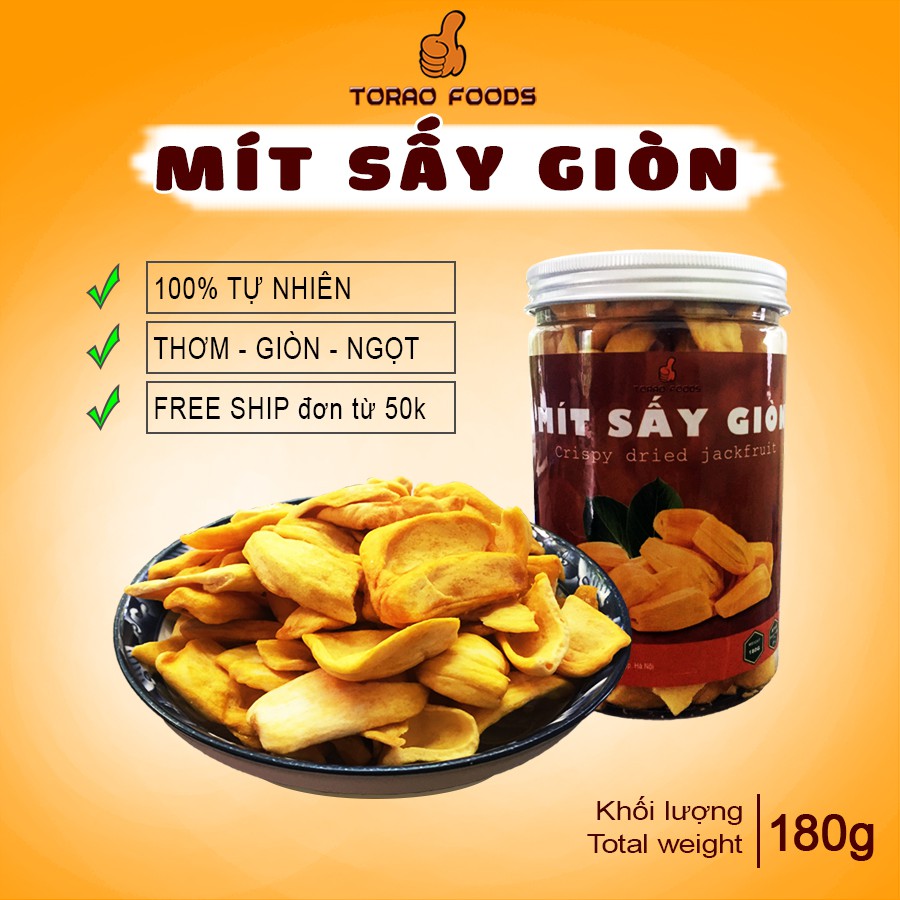Mít sấy giòn Đà Lạt khô giòn nguyên miếng thơm ngon đảm bảo An toàn vệ sinh thực phẩm