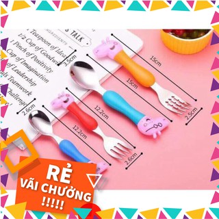 Bộ Thìa Dĩa Heo Peppa Cho Bé Bộ 4 Món