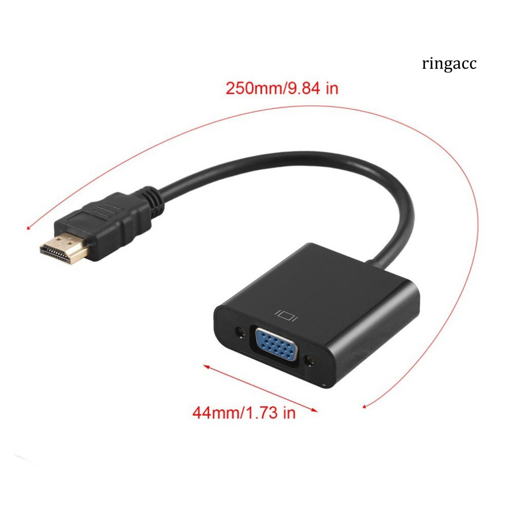 Cáp Chuyển Đổi Từ Giác Cắm 1080p Hdmi Sang Cổng Cắm Vga Cho Pc Laptop Hdtv Dvd