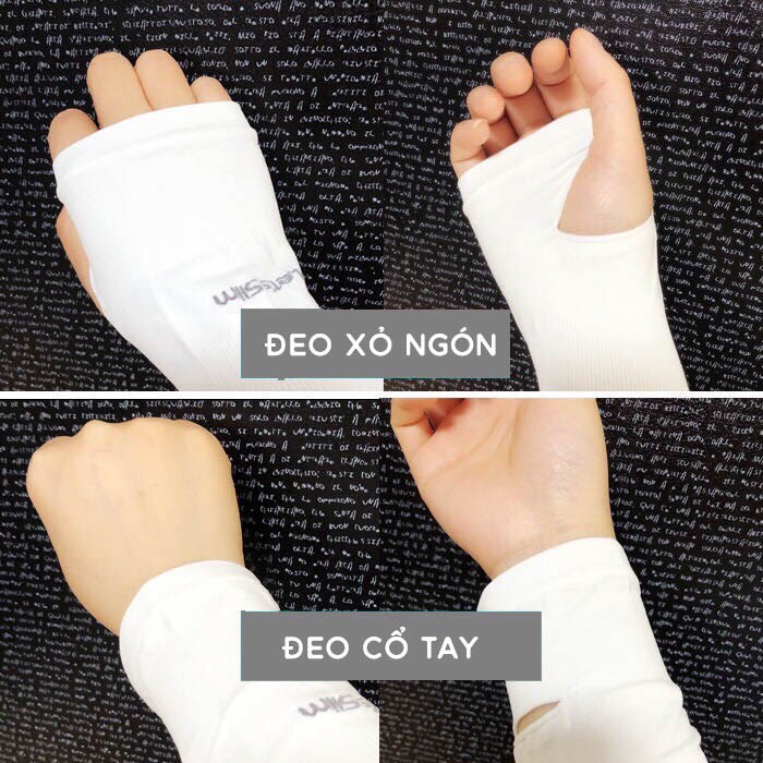 Găng tay, bao tay chống nắng, cản tia UV - dùng cho cả nam và nữ
