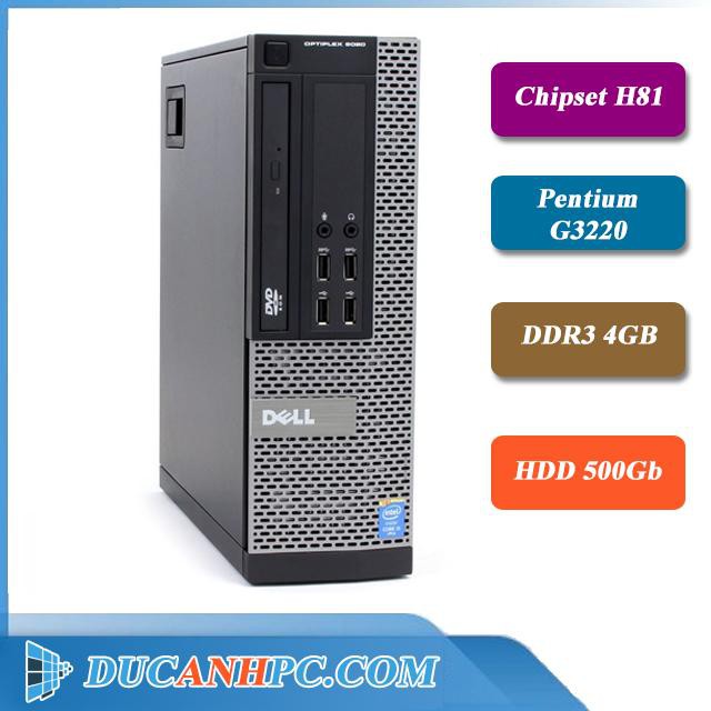 Máy Tính Cây Dell - DUCANHPC - Case Đồng Bộ Dell Optiplex 3020 (G3220/ 4G / HDD 500) -Bảo hành 12T- Tặng USB Wifi