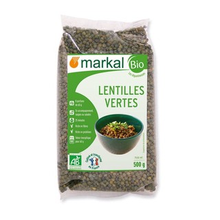 Đậu lăng xanh hữu cơ Markal 500g