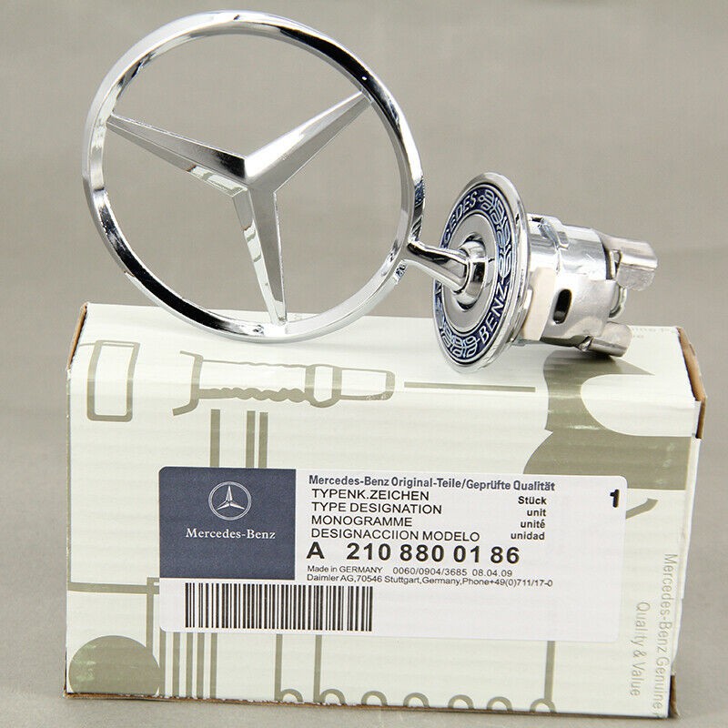 Biểu Tượng Logo Mercedes-Benz Gắn Trang Trí Đầu Xe Ô Tô