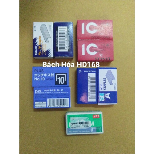 Ghim bấm No.10 PLUS/ No.10 Double A/ No.10 MAX/ No.10 Hao DINGSHUDING/ No.10 KW-triO