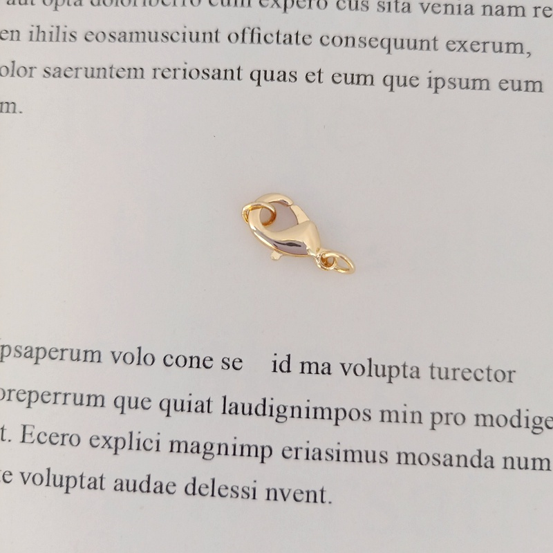 Móc Khóa Càng Cua Mạ Vàng 14K 5*10mm Chuyên Dụng Làm Đồ Trang Sức diy