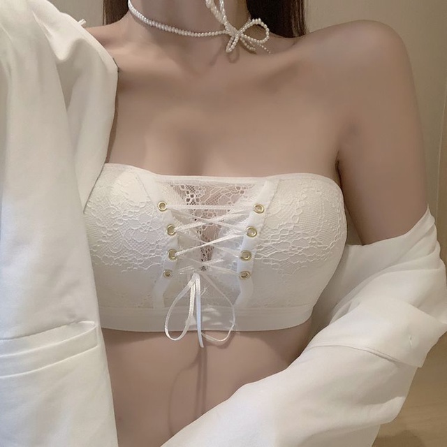 Áo Ngực Chống Tuột Nâng Ngực, Quả Ngang Dây Rút Ngực