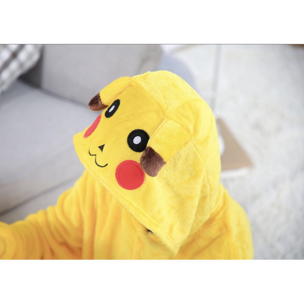 👑  Bộ Đô Thú Pikachu Trẻ Em , Bộ Đồ Thú Cosplay Hình Pikachu Cho Bé  👑