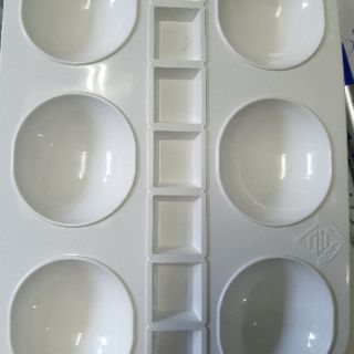 Vĩ Pha Màu Vẽ, Khây Pallet Pha Màu Nhựa, 13 Ô 14*19,5cm_1 Vĩ