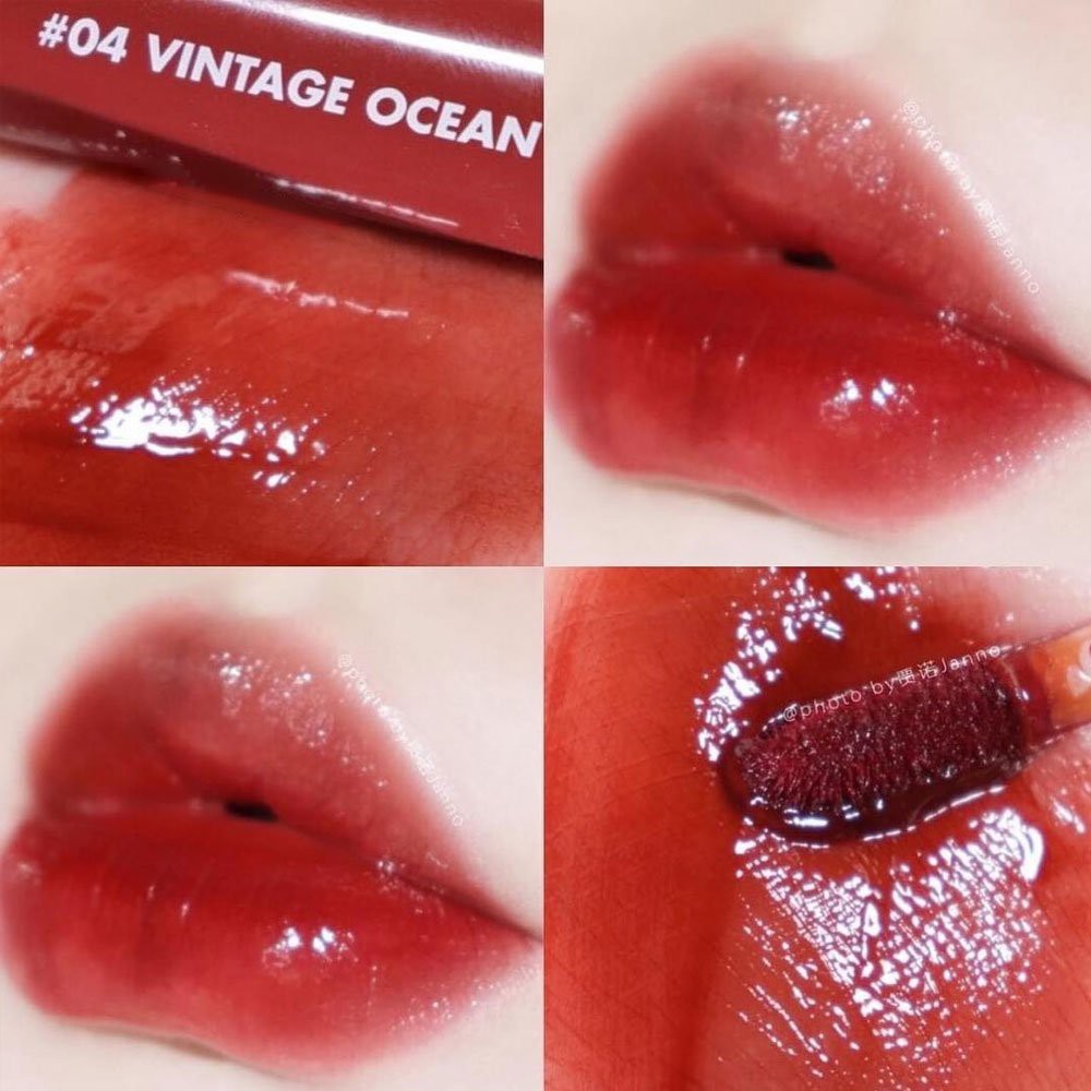 (CAM KẾT AUTH, TEM HIDDEN TAG) Son Romand Glasting Water Tint màu #04 Vintage Ocean màu nâu đất hơi cam