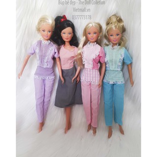 Búp bê Simba Kelly Đức 30cm môi đỏ, tóc siêu mượt kèm quần áo giá rẻ