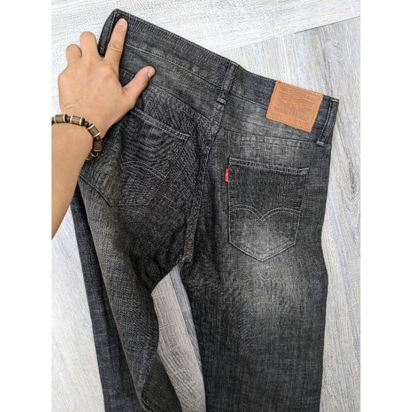Quần levi s nam form suông nhẹ màu gray