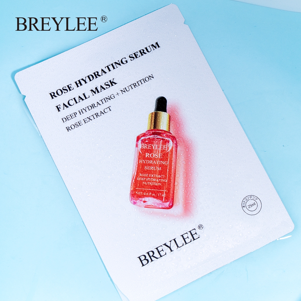 Mặt nạ serum hoa hồng BREYLEE nuôi dưỡng chăm sóc làm da tươi sáng hiệu quả