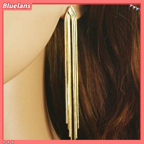 Cặp khuyên tai tua rua dáng dài thời trang cho nữ