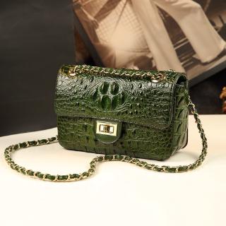 [Z＆W]lady ăn xin Túi da cá sấu chính hãng mẫu túi đeo chéo cá tính