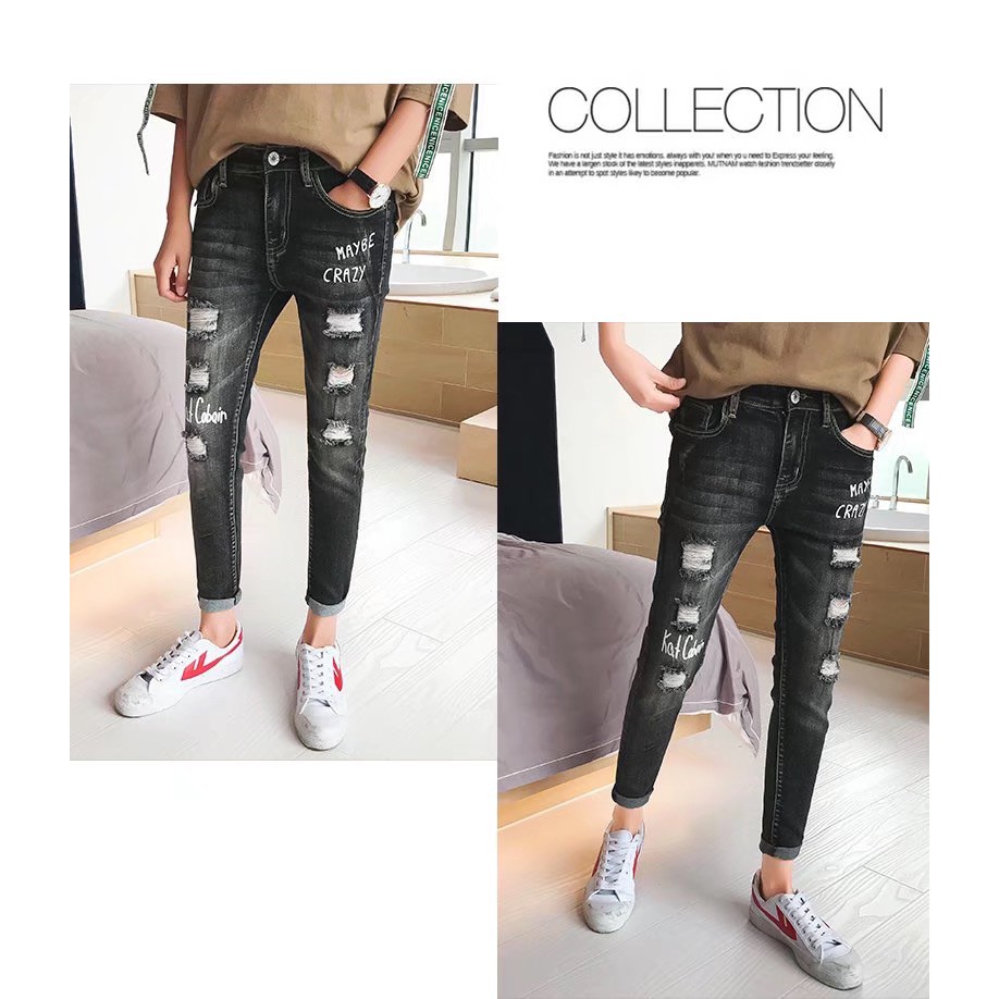 (quanaojeanquangchau).807/Size: 27-34. quần bò maybe crazy