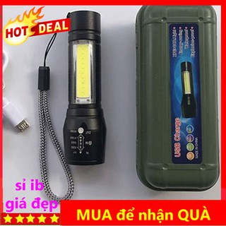 [SỈ IB] đèn pin mini siêu sáng cao cấp có zoom, đèn bin soi siêu xa đèn pha led pixar