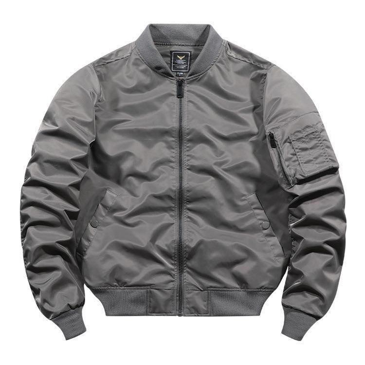 Áo Khoác Bomber basic slimfit chất liệu  vải polyester lụa cao cấp sang trọng- ARES SHOP