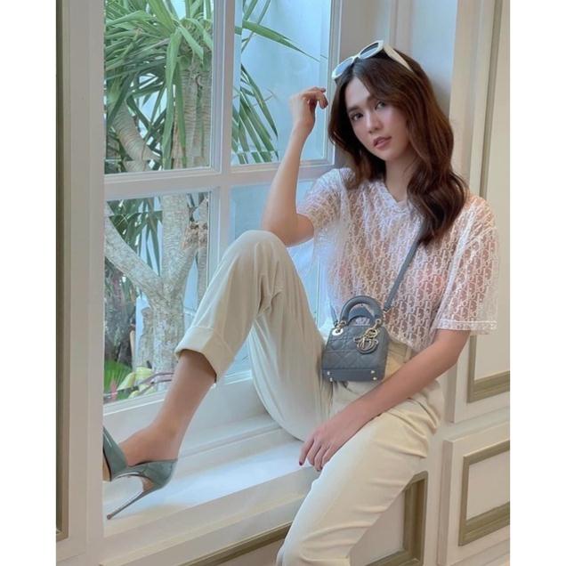 Túi CD mini size 13cm da trơn mềm fullbox hàng QC cao cấp