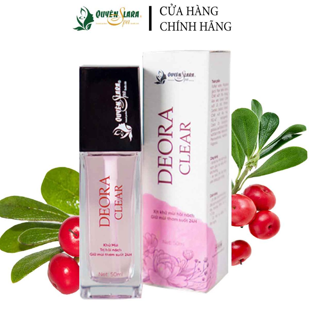 COMBO 3 Lọ Xịt Khử Mùi Hôi Nách DEORA CLEAR - Khử Mùi Hôi Nách, Hôi Chân, Thâm Nách, Ra Mồ Hôi Nách - HÀNG CHÍNH HÃNG