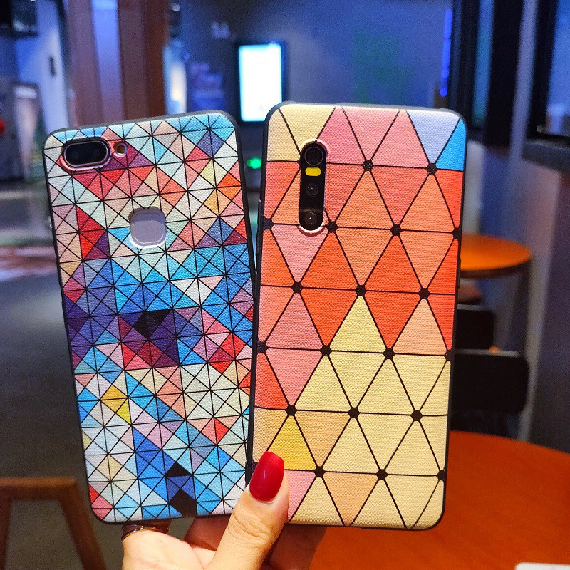 Ốp điện thoại mềm họa tiết vân kim cương cho Samsung A30S A50S A51 A71 A10 A20 A30 A50 A70 S8 S9 S10 S10e Note 8 9 10 Plus | BigBuy360 - bigbuy360.vn