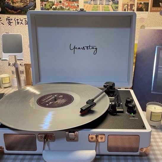 Máy nghe nhạc đĩa than, có thể kết nối Bluetooth Aunets & Yearsstay