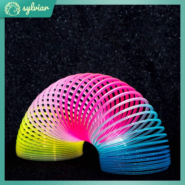 [sylviar] Đồ Chơi Lò Xo Hình Tròn Nhiều Màu Sắc Dành Cho Bé Trai Và Bé Gái